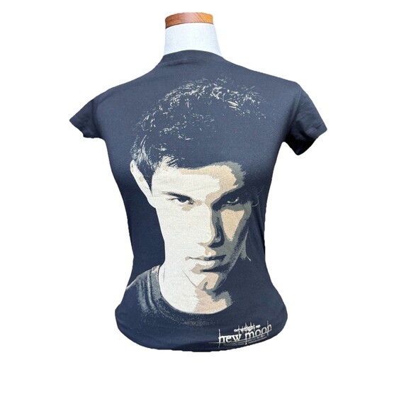 NWT Vintage Twilight New Moon Jacob Black Graphic Tee Wolf Back Juniors L - Picture 2 of 8